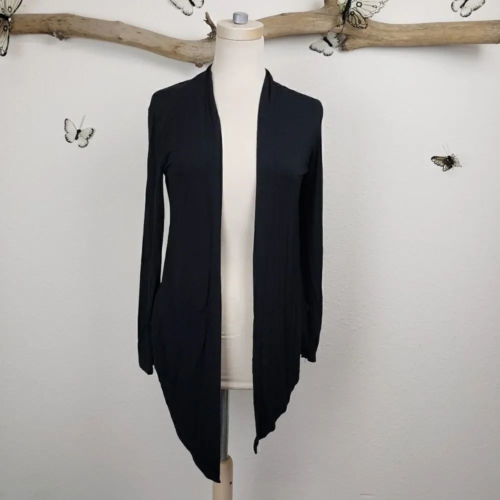 Ethos black wrap front thin cardigan